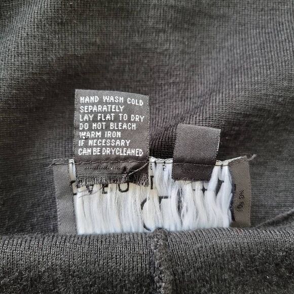 Vintage 90s wool blend maxi dress carol little brand size medium vampire goth - Picture 6 of 12